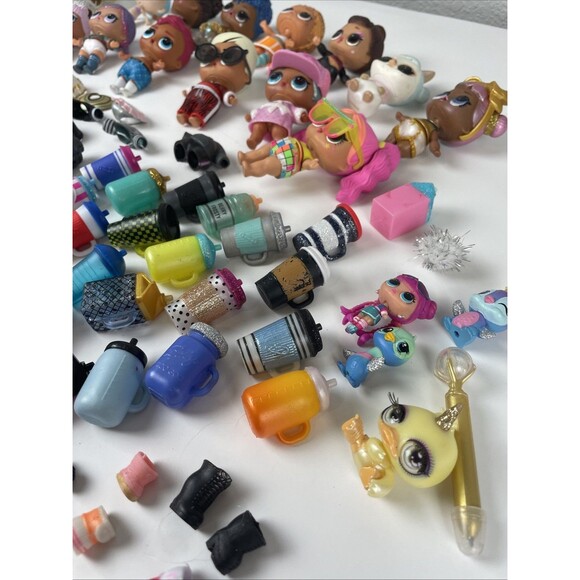 Lot of 100+ LOL Surprise 3” Dolls Babies Pets Accessories Toys Bottles Cups - Picture 11 of 12